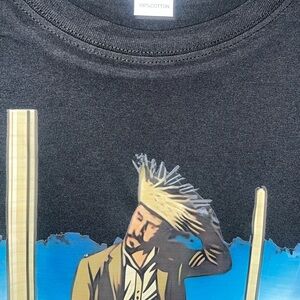 Black Graphic T-Shirt XL